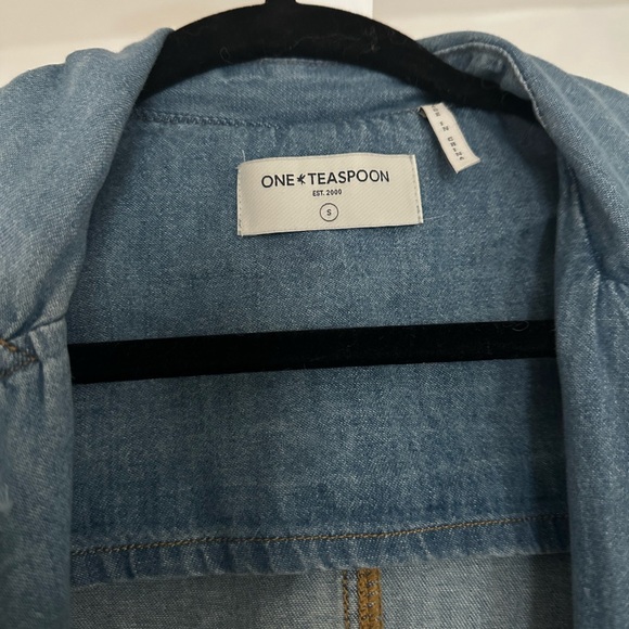 One Teaspoon Light Blue Denim Jacket - Picture 4 of 4